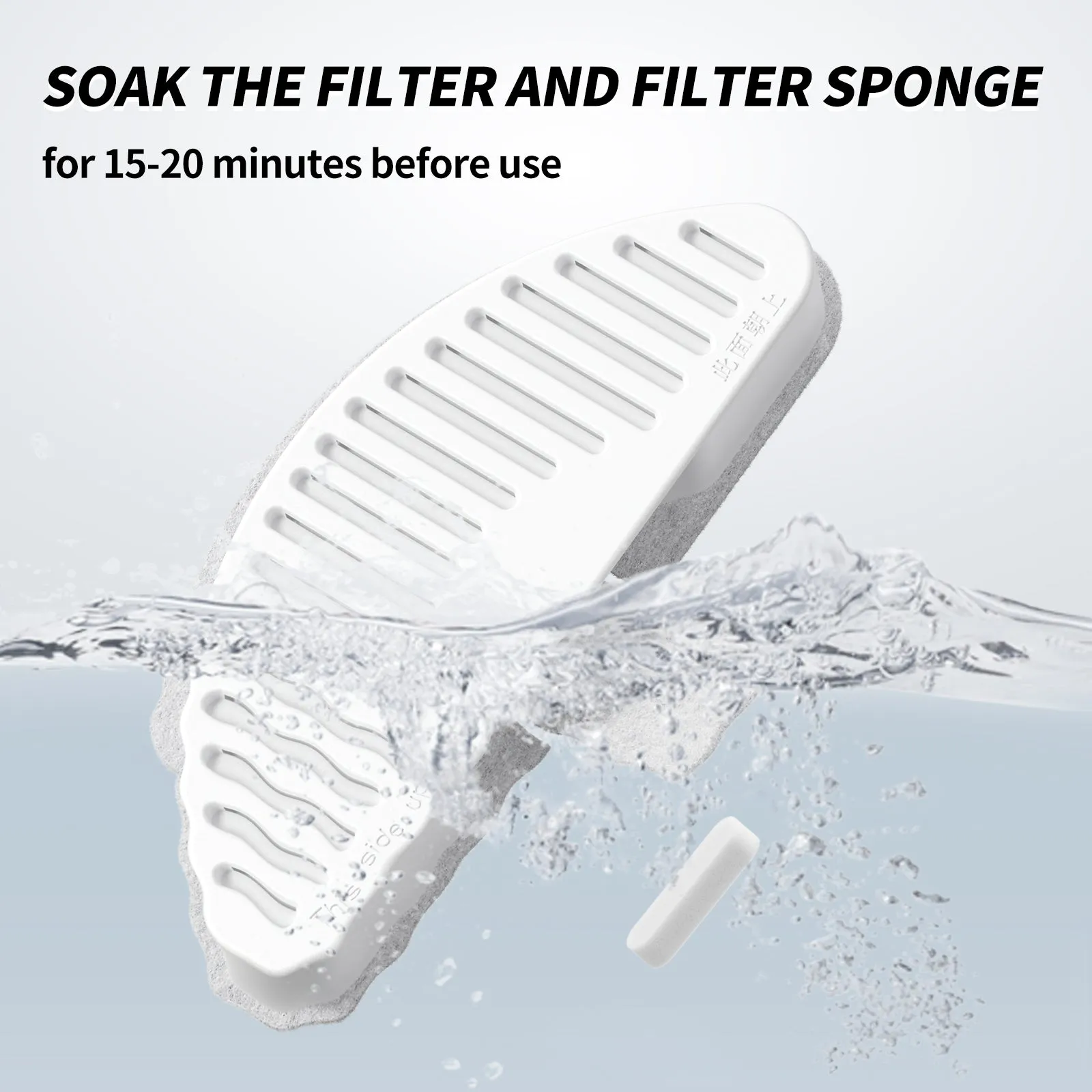 12 pcs Uah Pet Replacement Filter for ZERO Cat Water Fountain
