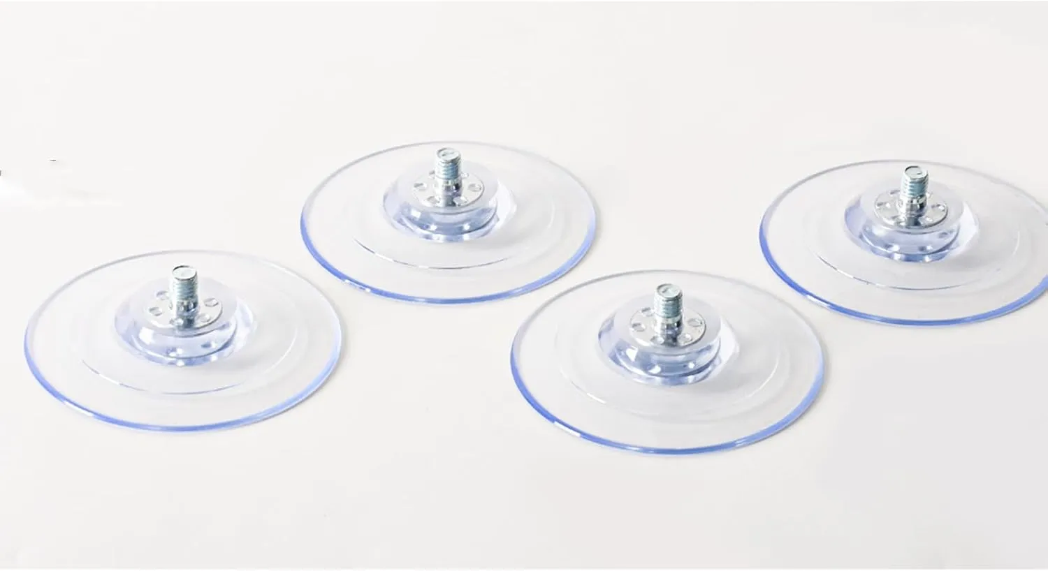 4 Pack Cat Window Perch Suction Cups  Strong Replacement Suction Cups with Screws for Cat Hammock Bed, Clear PVC Pads for Window Seat/Perch, Compatible with Foldable Cordless Hammocks
