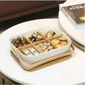 4 Pieces Ceramic Portable Food Storage Box ID-22