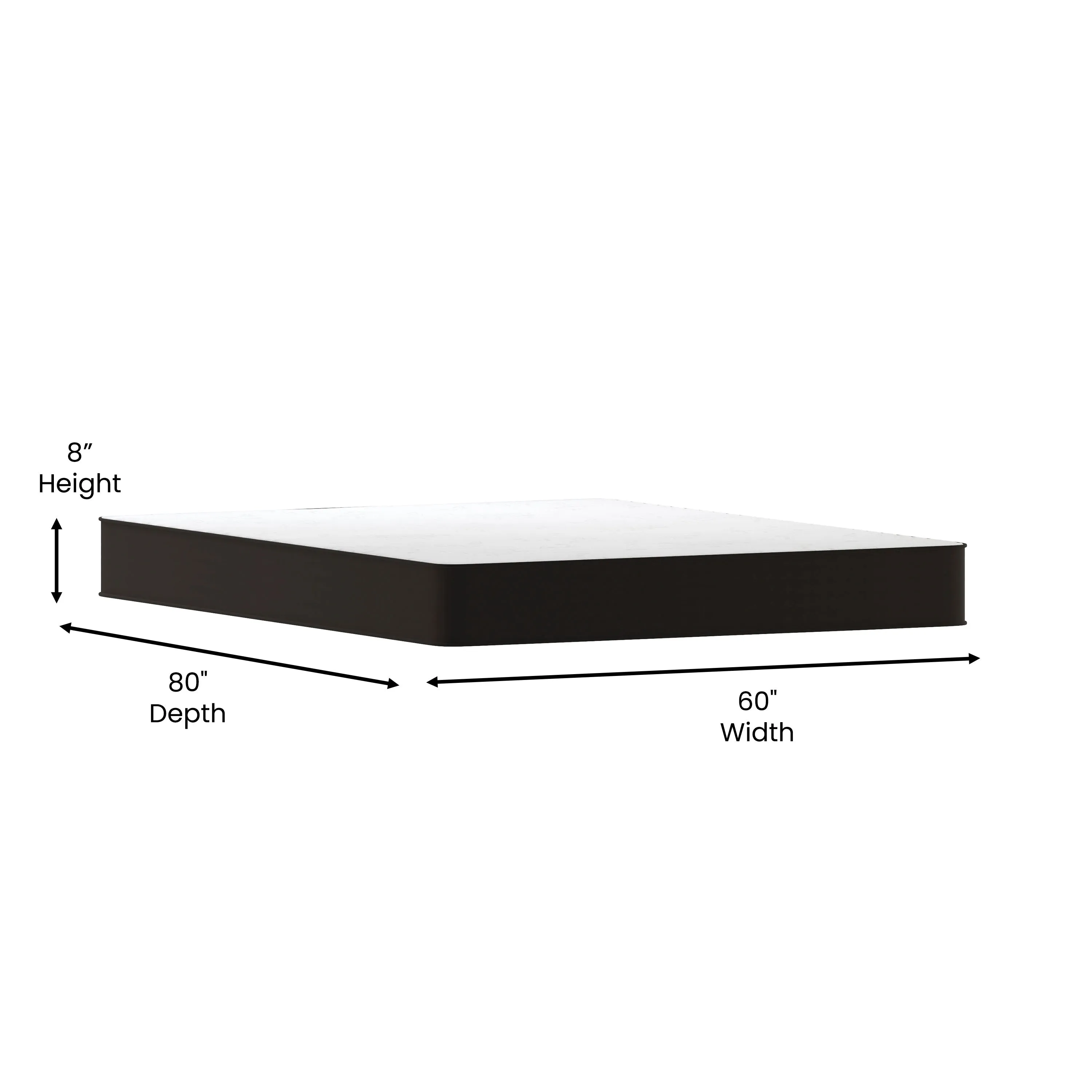 8" CertiPUR-US Hybrid Queen Mattress - Foam & Innerspring, All Sleep Positions