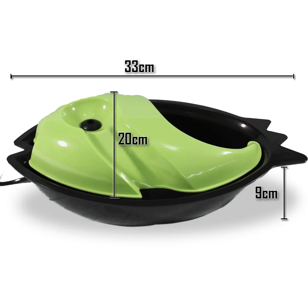 Auto Waterfall Pet Drinking Fountain Bowl - green