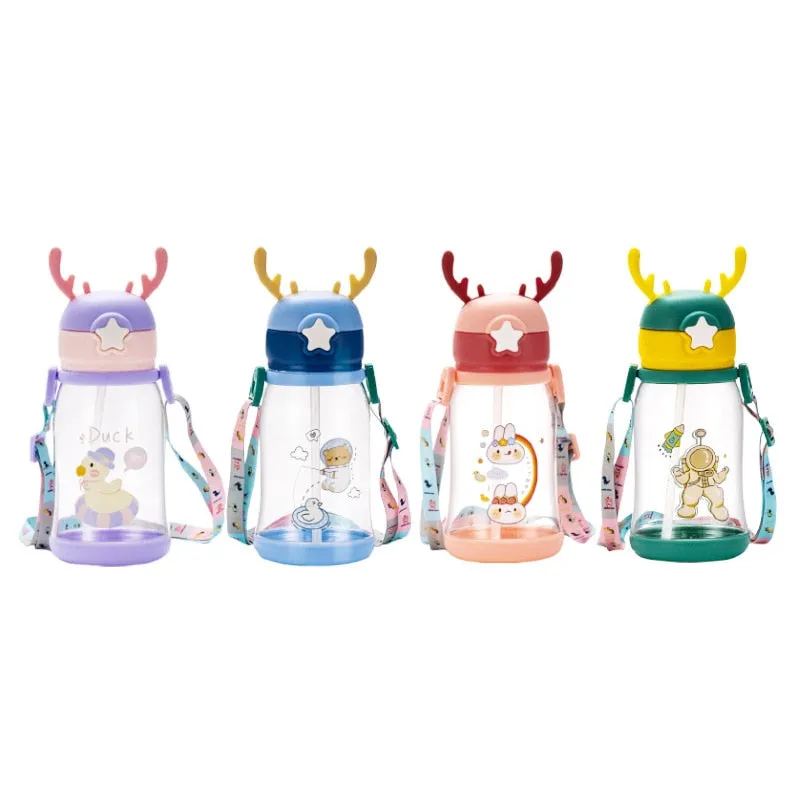 Baby/Kid Leak Proof Cartoon Sipper with Straw