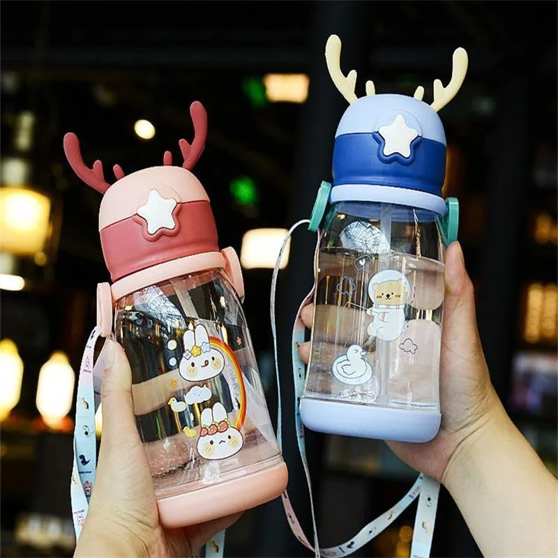 Baby/Kid Leak Proof Cartoon Sipper with Straw