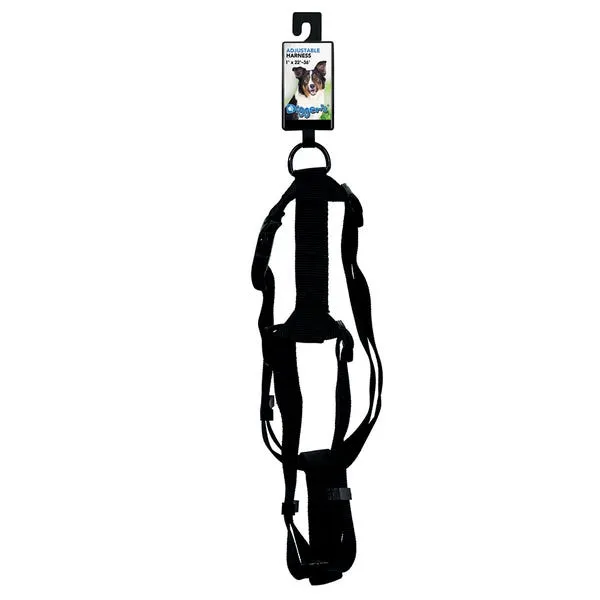 Boss Petedge Digger's 1" Adjustable Harness-Black (1", Black)