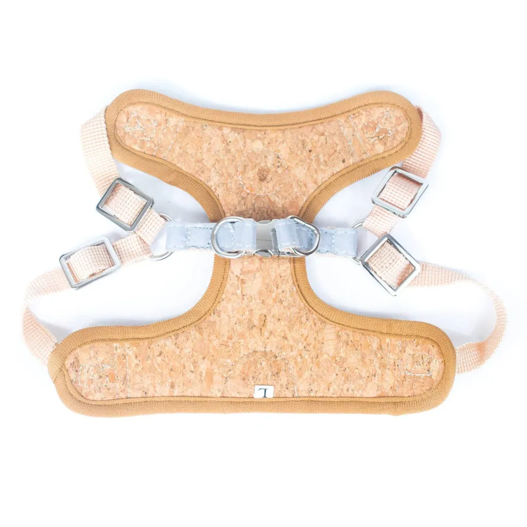 BUY 1 GET 1 FREE: Cork Dog Harness & Leash Set for Small Dogs -Comfortable L-872