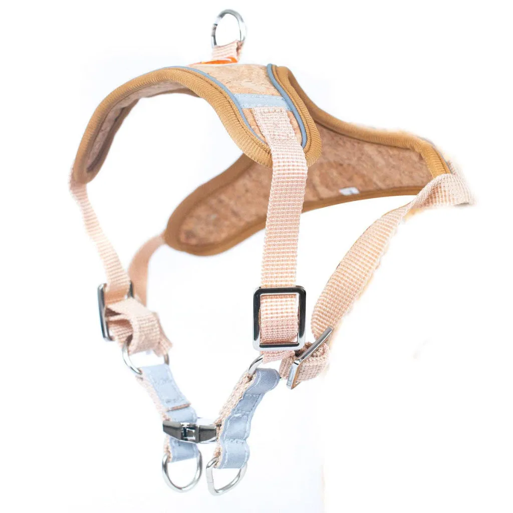 BUY 1 GET 1 FREE: Cork Dog Harness & Leash Set for Small Dogs -Comfortable L-872