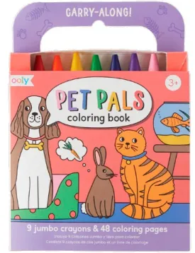 Carry Along Coloring Book Set - Pet Pals