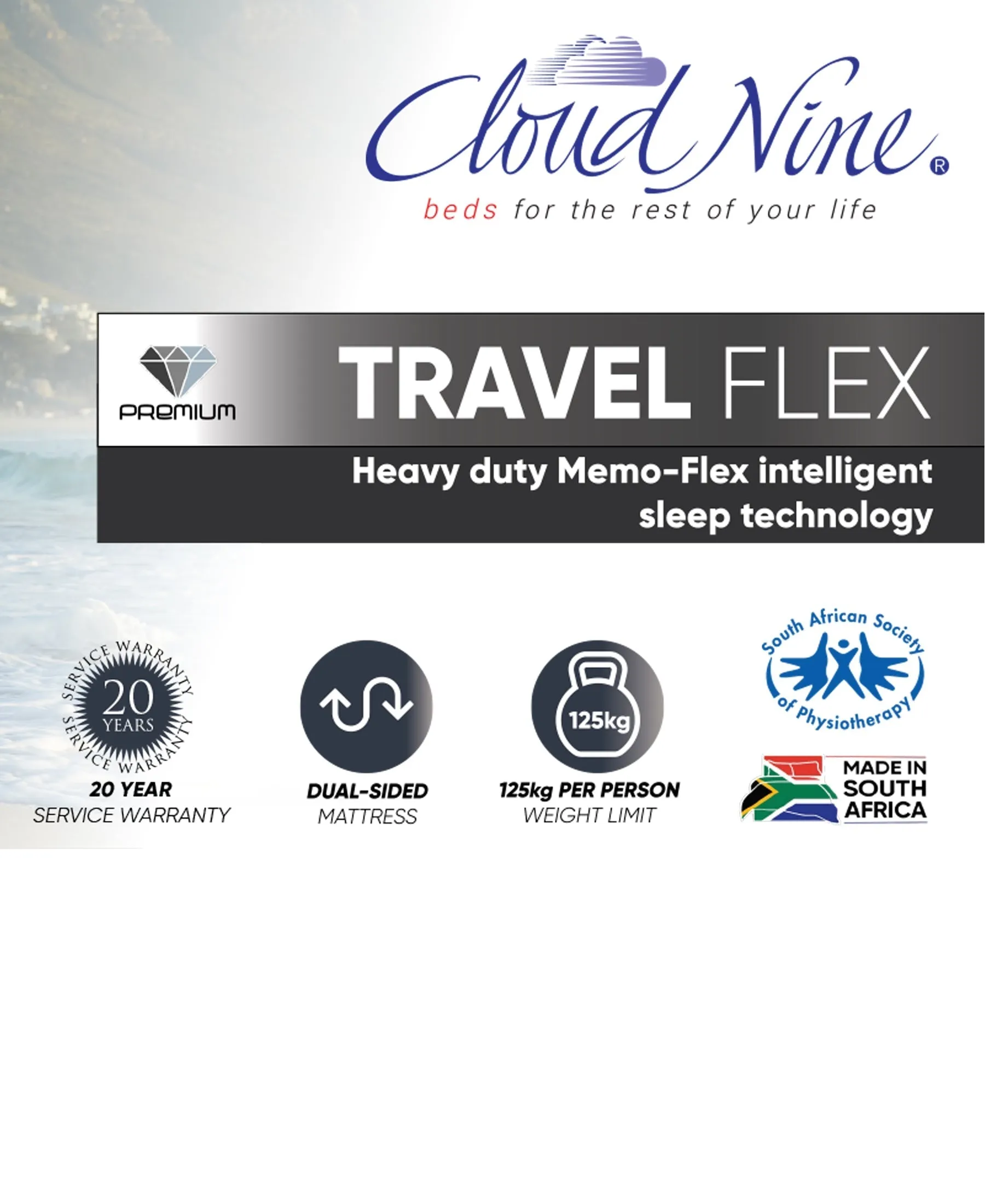 Cloud Nine Travel Flex Bed Double