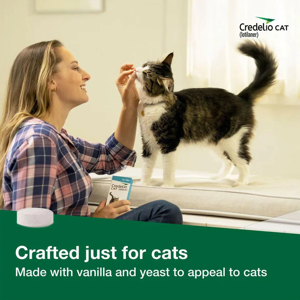 Credelio Chewable Tablets for Cats (Lotilaner), 4.1-17 lbs, (Teal Box)