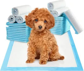 Fhiny Pee Pads for Small Dogs, 24" x 24" 40 PCS Large Disposable Puppy Pads Leak-Proof Super Absorbent Potty Training Pad with Quick-Dry Surface for Cats Kittens Dogs or Other House Training Pets