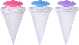 Floating Hair Filtering Mesh Removal, 2025 New Hair Catcher Washer Machine, Lint Traps for Washing Machine Hose, Hair Filter Cleaning Mesh Bag Dog Cat Hair Remover for Laundry