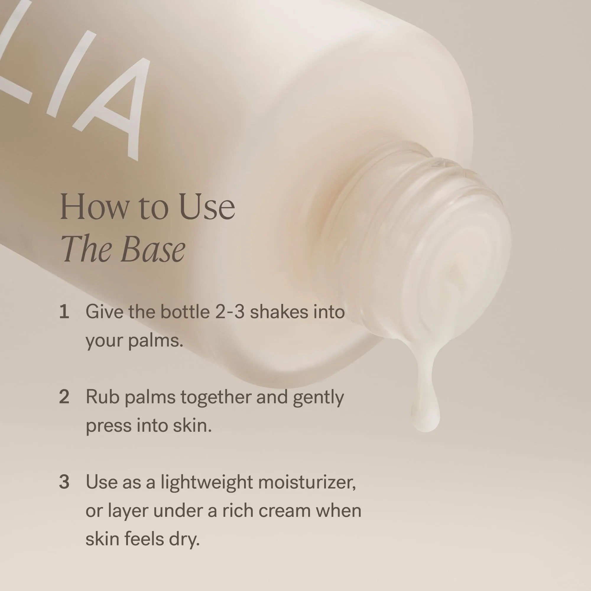 ILIA - The Base Face Milk Essence - Lightweight Moisturizer, For Long-Lasting Hydration