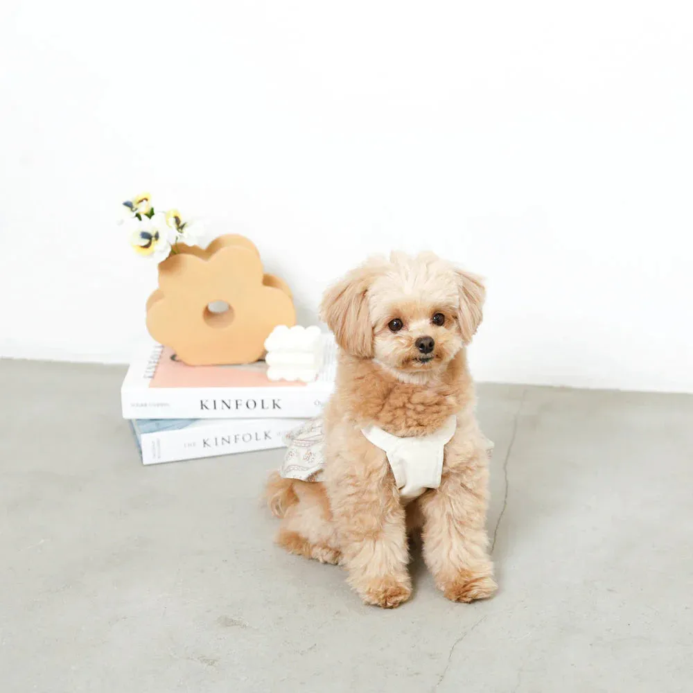 Japanese Denim Flower Dog Dress