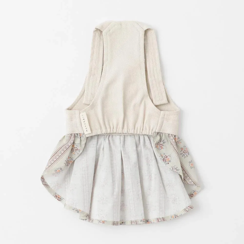 Japanese Denim Flower Dog Dress