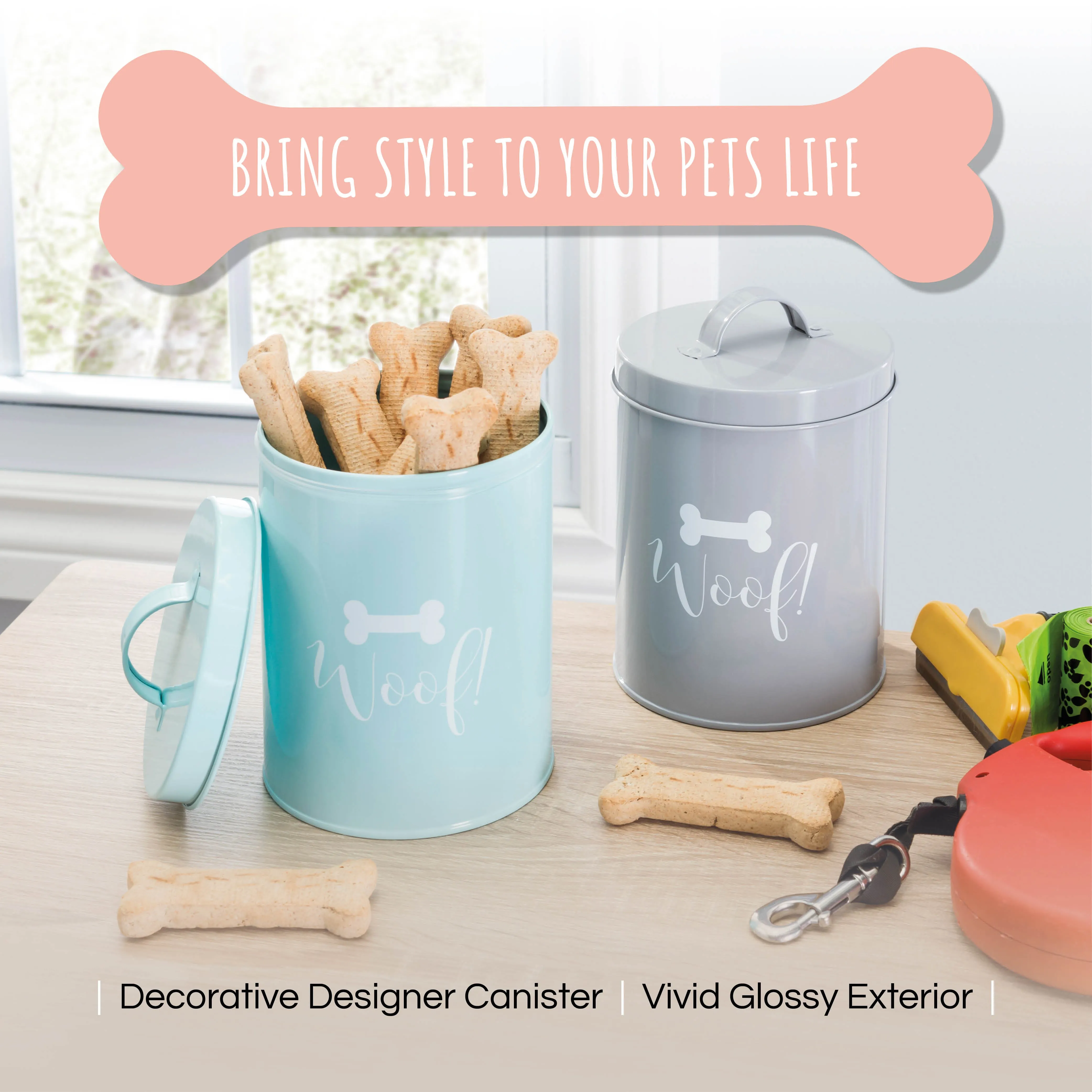 JASPER GREY TREAT CANISTER
