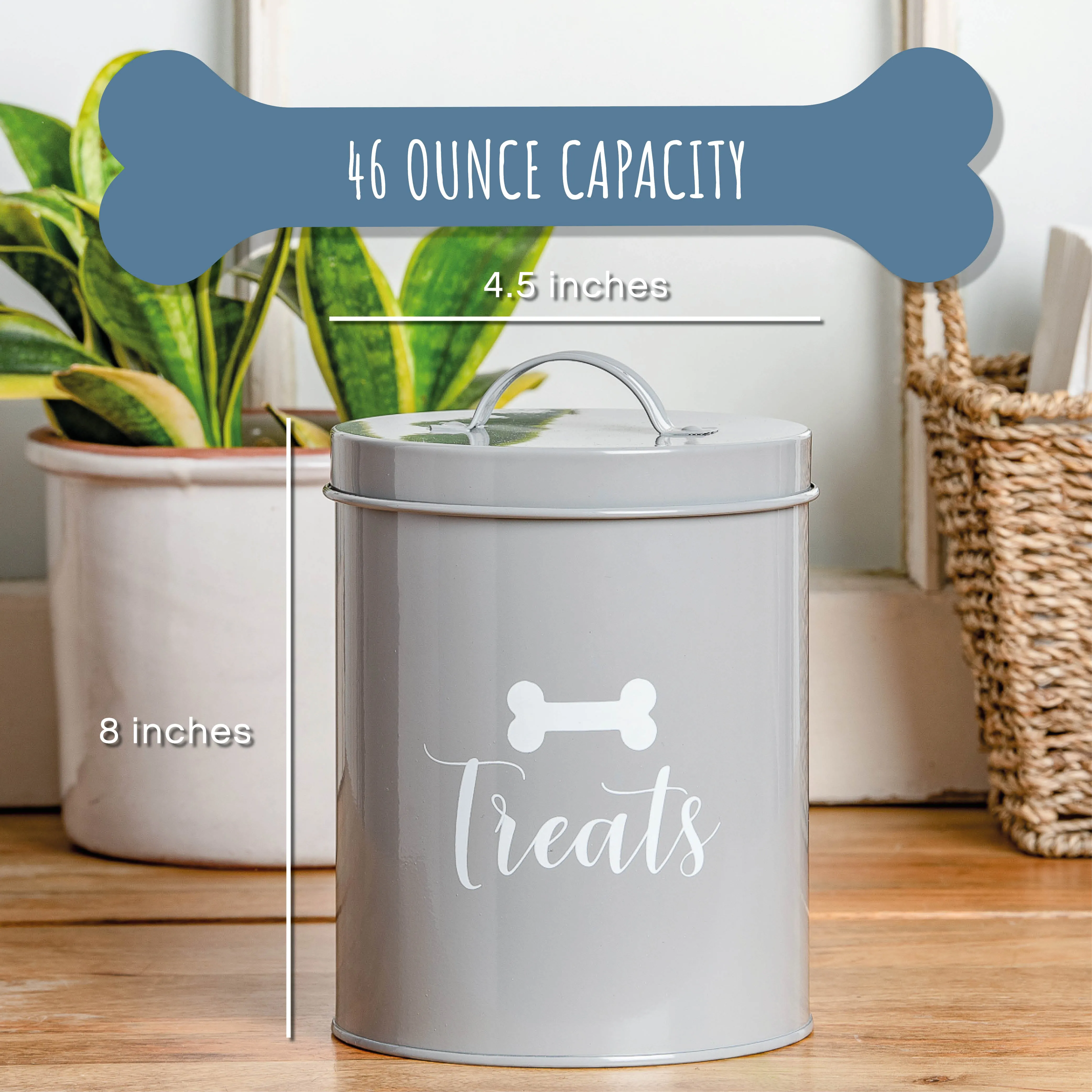 JASPER GREY TREAT CANISTER