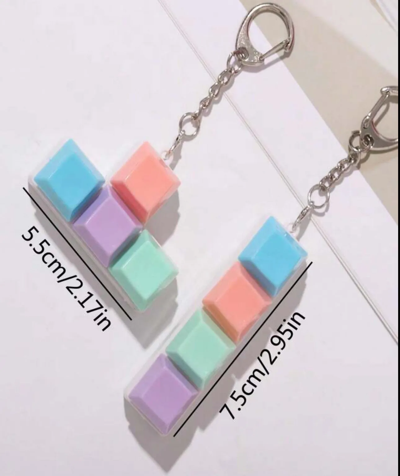 Keyboard button fidget keychain clicker