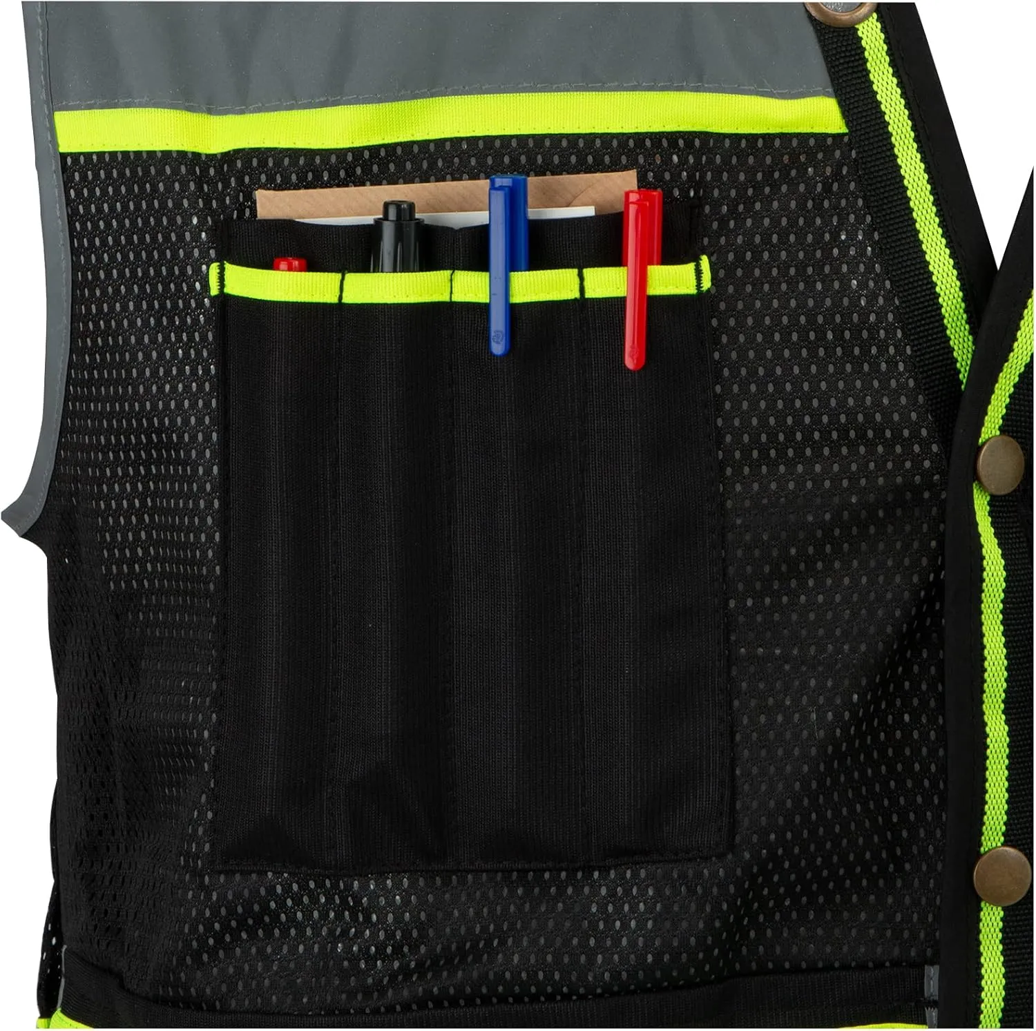 LOHASPRO Safety Vest High Visibility - Mesh Reflective Vest with Pockets for Men & Women - ANSI/ISEA Standards