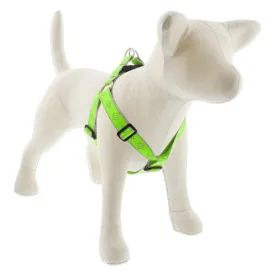 Lupine Reflective Step In Dog Harness 1" Wide 19"-28" Girth Green Diamond