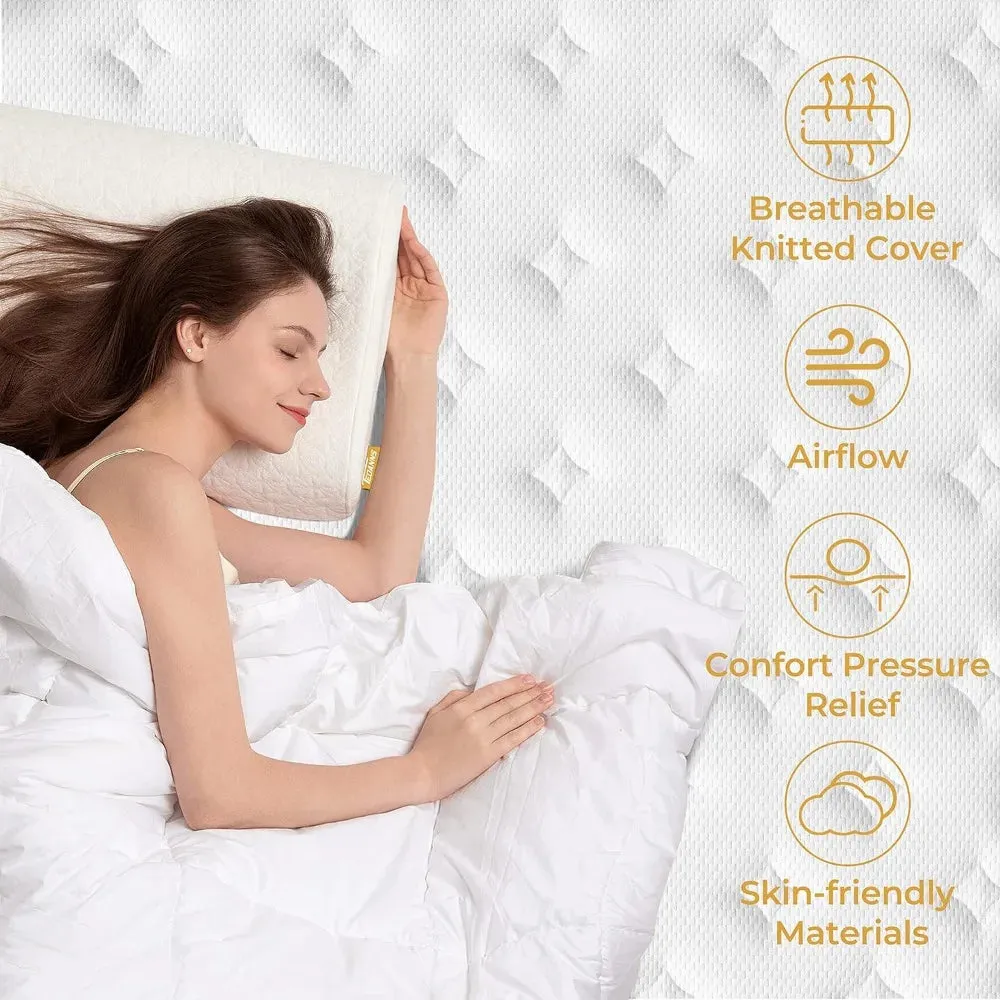 LuxeSleep Hybrid King Mattress - 10 Inch Memory Foam & Pocket Spring
