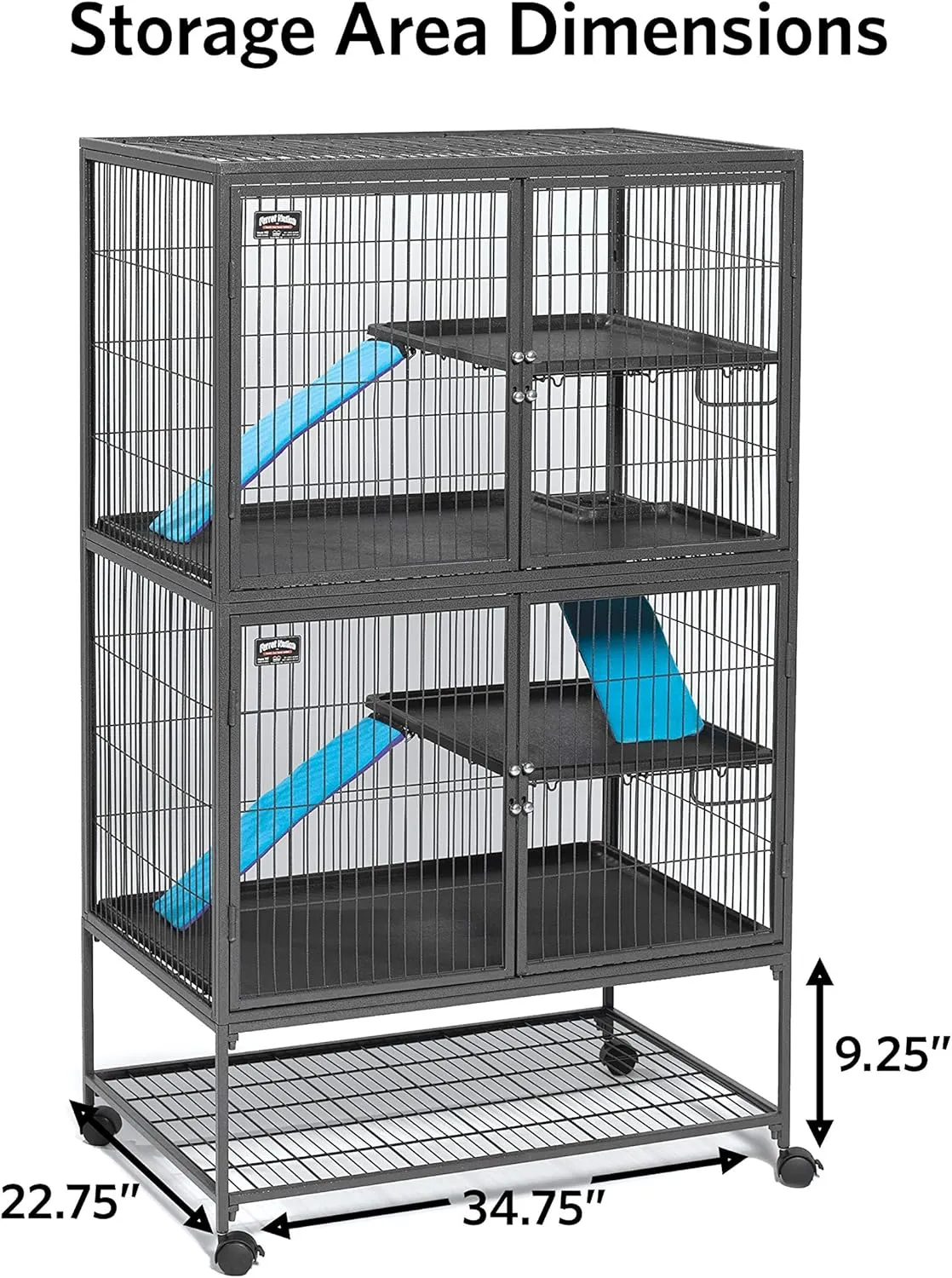 MidWest Homes for Pets 182 Ferret Nation Double Story Unit, 1-Year Manufacturer Warranty