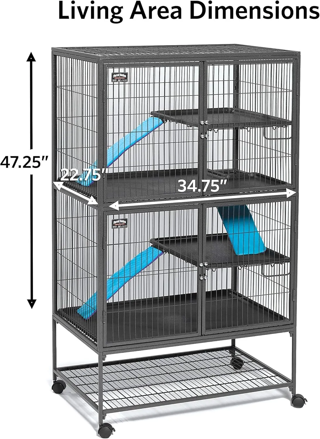 MidWest Homes for Pets 182 Ferret Nation Double Story Unit, 1-Year Manufacturer Warranty
