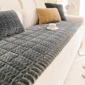 Mivnue Couch Covers for Dogs Washable Pet Sofa Protector Dog Cover Non Slip Couches and Sofas Pets Mats (Dark Grey, 27.6" x 70.9")