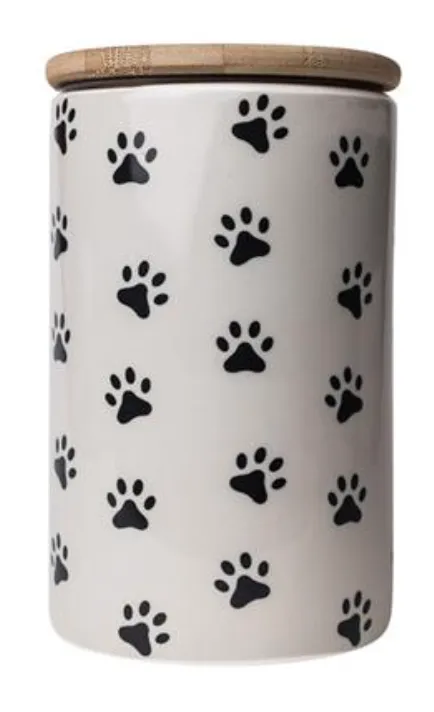 Park Life Designs Pawz Grey Treat Jar