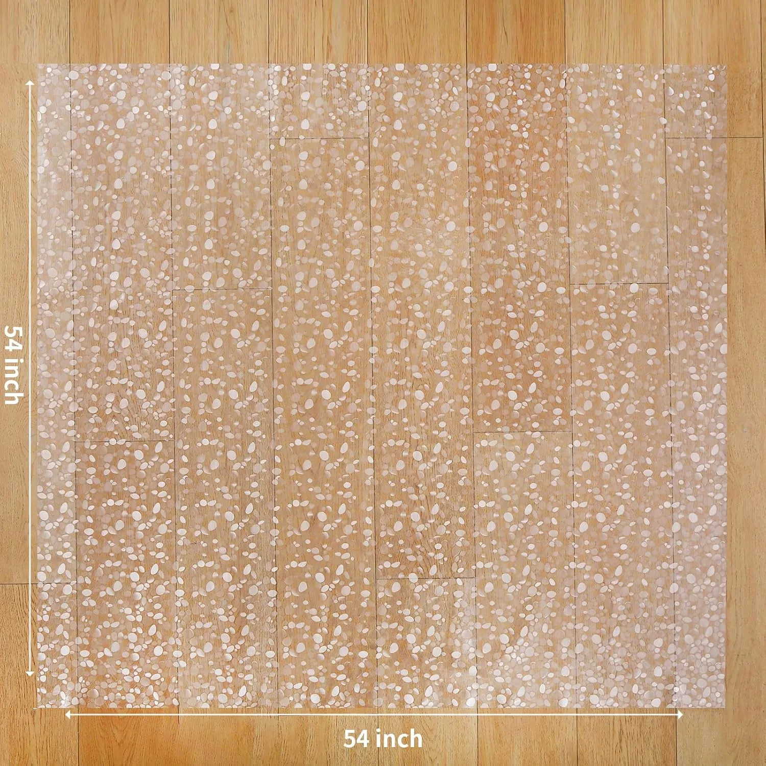 Plastic Splat Mat for Baby, Easy Cleaning Vinyl Floor Mat for Eating Messes, Waterproof High Chair Floor Protector Feeding Cover by MatLeya
