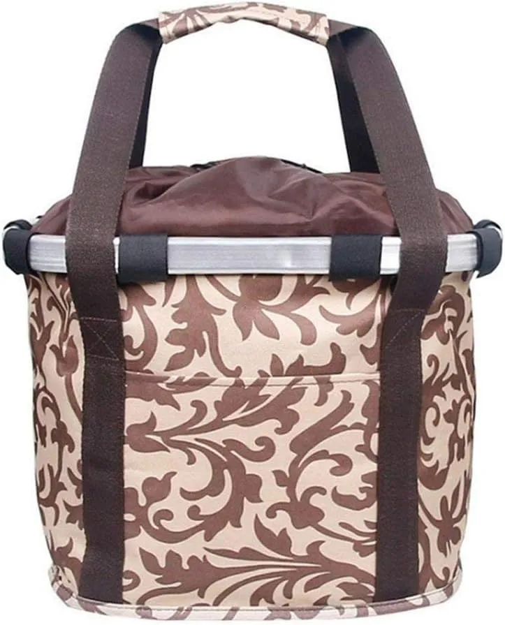 qiuqiu Removable Bicycle Handlebar Basket,Pet Cat Dog Carrier Bike Basket, Bike Front Hanging Handlebar Storage Saddle Bag