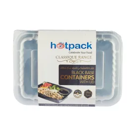 Rectangular Microwaveable Containers With Lid 5 Pieces