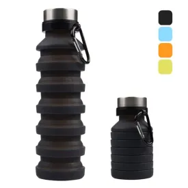 Reusable Silicone Foldable Sport Water Bottle