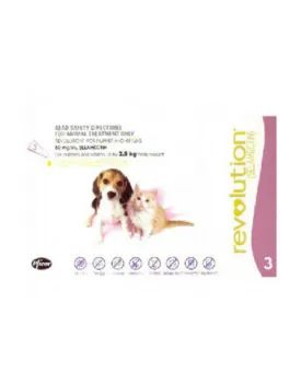 Revolution For Puppies & Kittens 0-2.5kg 3 Doses/Pack