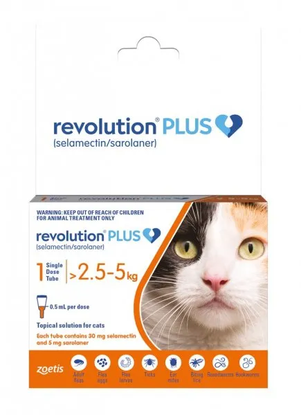 Revolution Plus for Cats Medium 2.6-5kg