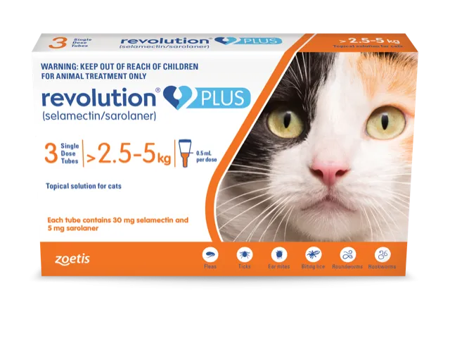 Revolution Plus for Cats Medium 2.6-5kg