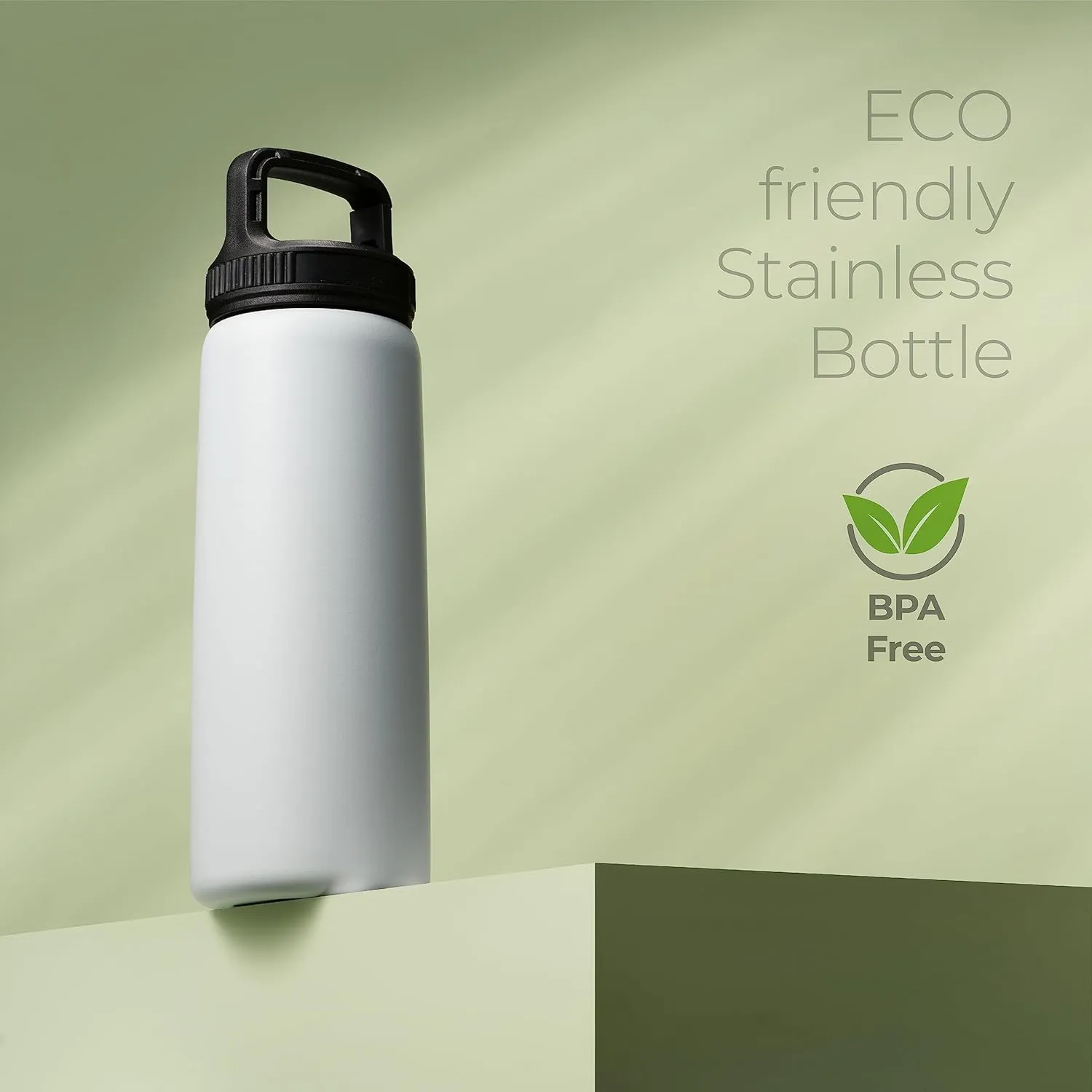 SipX Triple-Insulated Stainless Steel Water Bottle 25oz. With 3 Lids, BPA-Free Reusable Insulated Water Bottle Keeps Cold 24 Hours, Metal Water Bottle Made Of Sustainable Material For Hiking & Biking