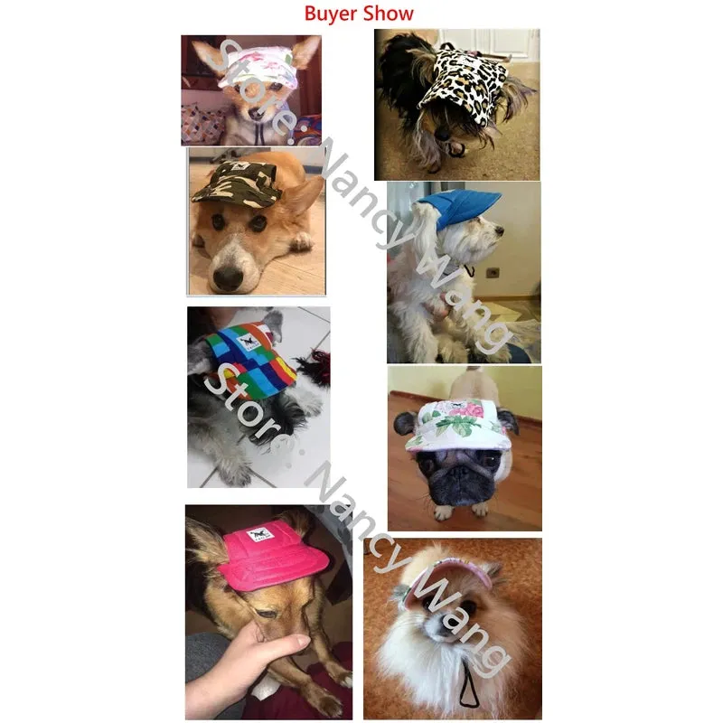 Summer Baseball Hat for Small Dogs