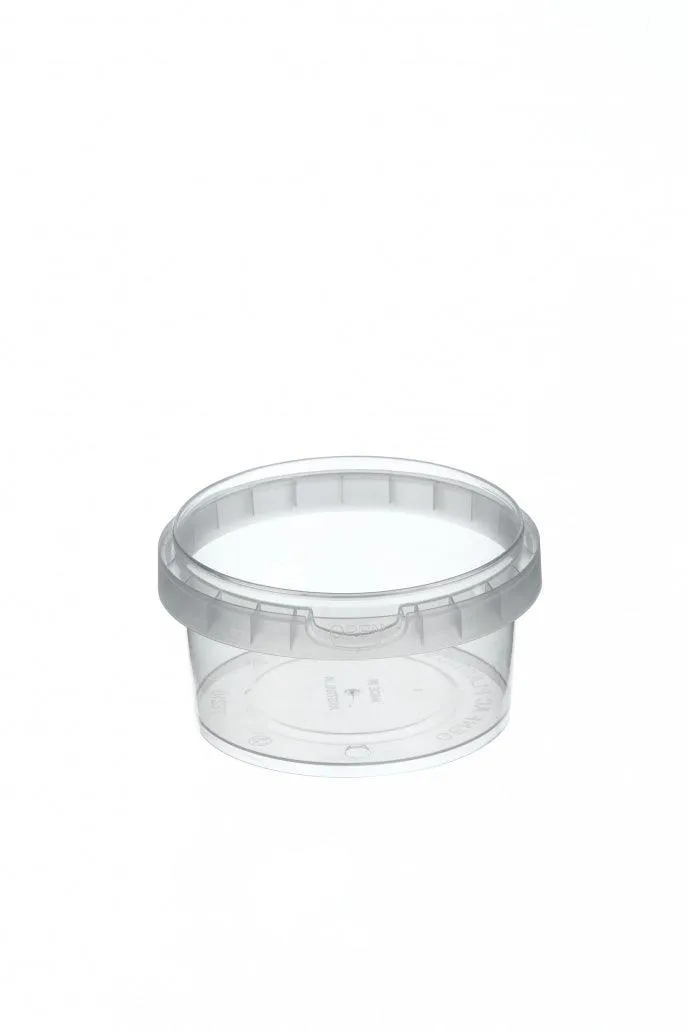 Tamper Evident Food Containers Clear 210ml/95mm