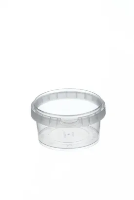 Tamper Evident Food Containers Clear 210ml/95mm