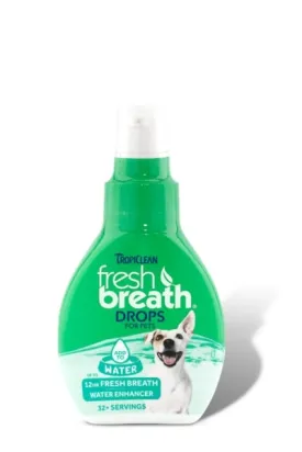 Tropiclean Fresh Breath Drops - Concentrated Water Additive for Dogs or Cats