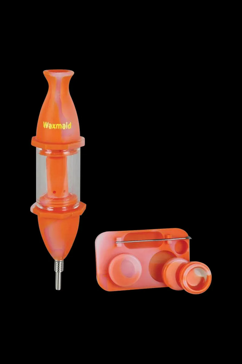 Waxmaid Silicone Nectar Straw Kit with Container
