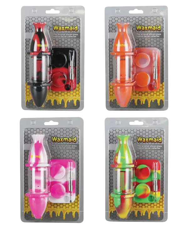 Waxmaid Silicone Nectar Straw Kit with Container